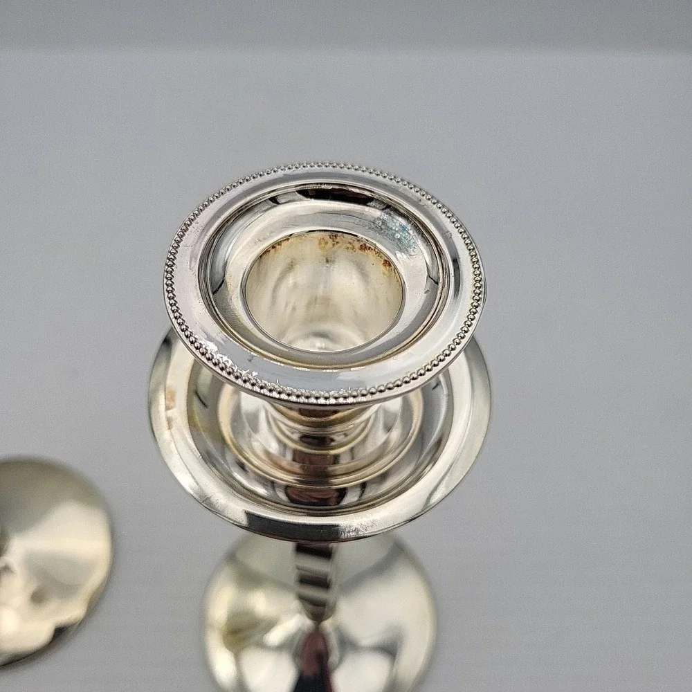 Godinger Silverplate Pair Of 2000 Millennium Candlesticks